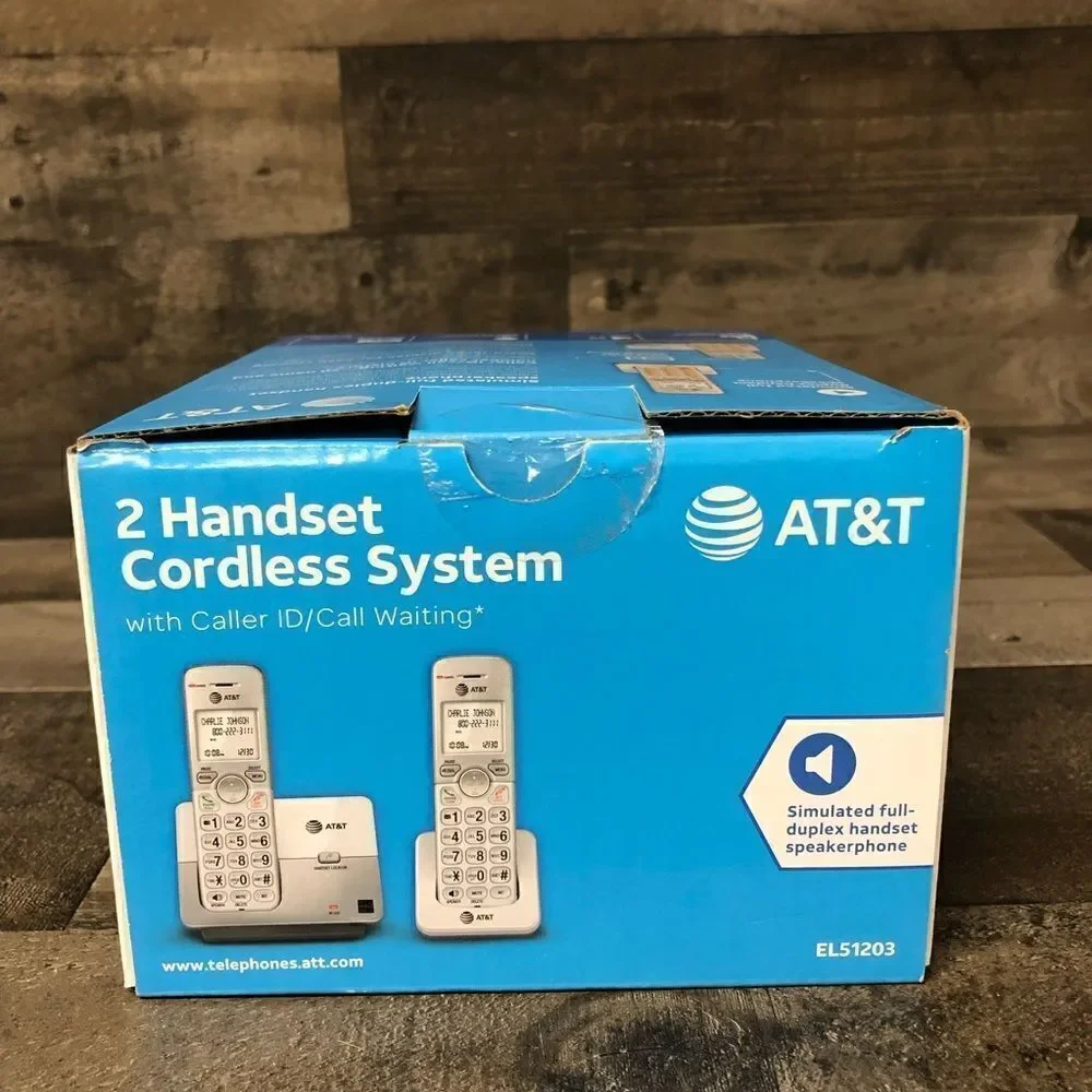 AT&T EL51203 2 handset cordless answering system with caller ID